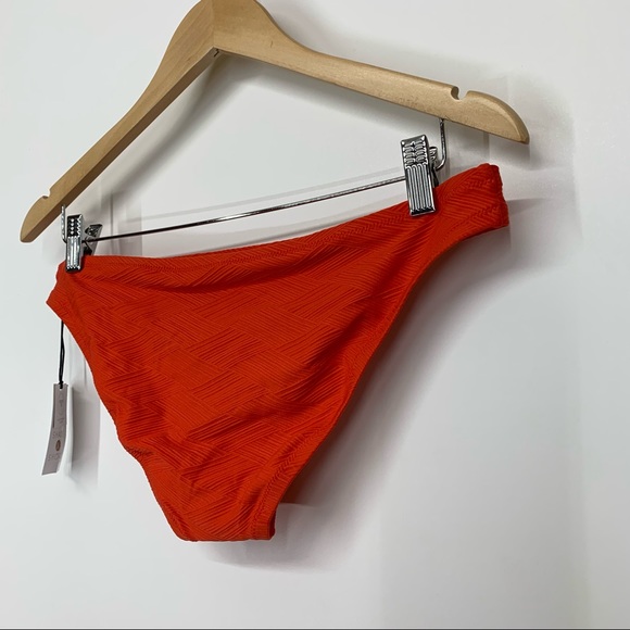 Shade & Shore Deep Orange Swimsuit Bikini Bottoms Low Coverage Cheeky New Nwt - Picture 8 of 16